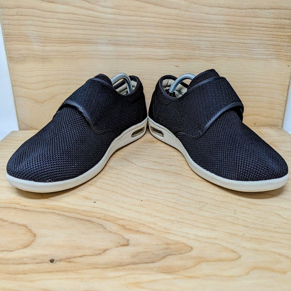 Youyun Lightweight Diabetic Adjustable Shoes Black / White Women's 10.5 Sneakers - Picture 2 of 8